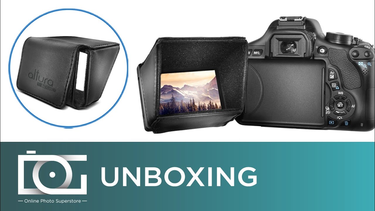 LCD Screen Sun Shield For DSLR Cameras & Camcorders | Altura Photo® | UNBOXING