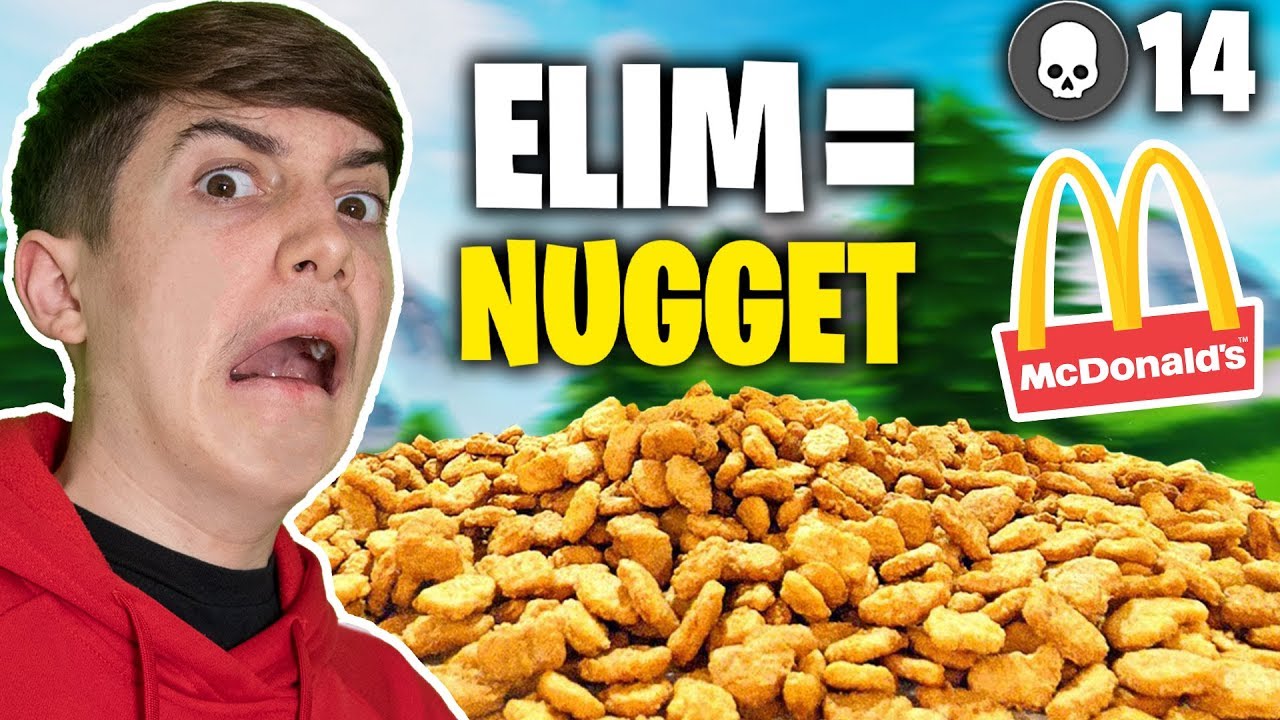 ONE Fortnite ELIM = ONE *SPICY* McDonalds Chicken McNugget!