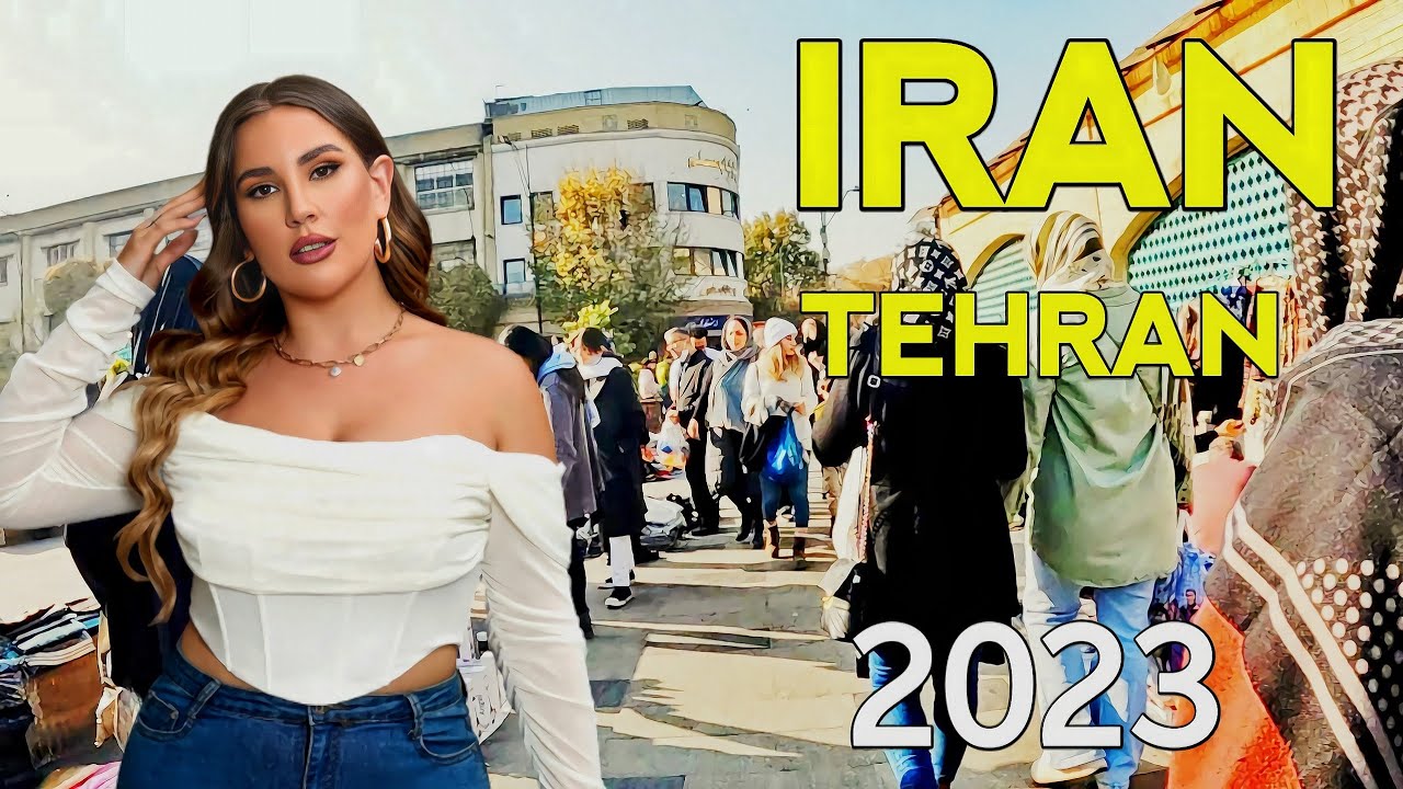 IRAN walking street tour tehran city 2023 Iran vlog