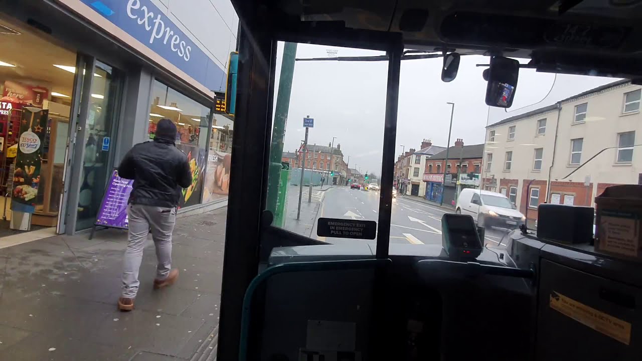 NCT Turquoise Line 78 Full Downstairs Route Journey Visual- City, Victoria Centre to Strelley