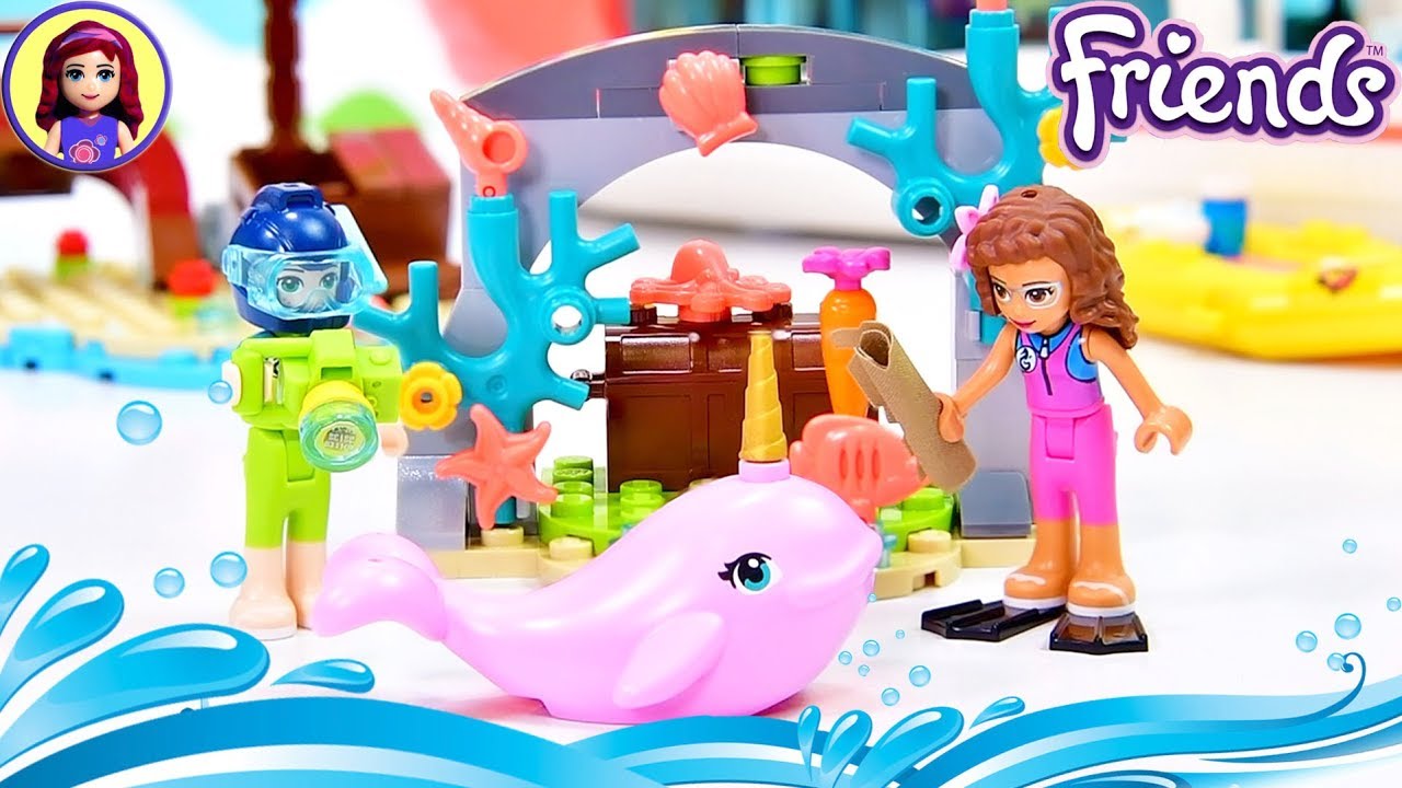 Lego Friends Rescue Mission Boat Speed Build Silly Play - Kids Toys