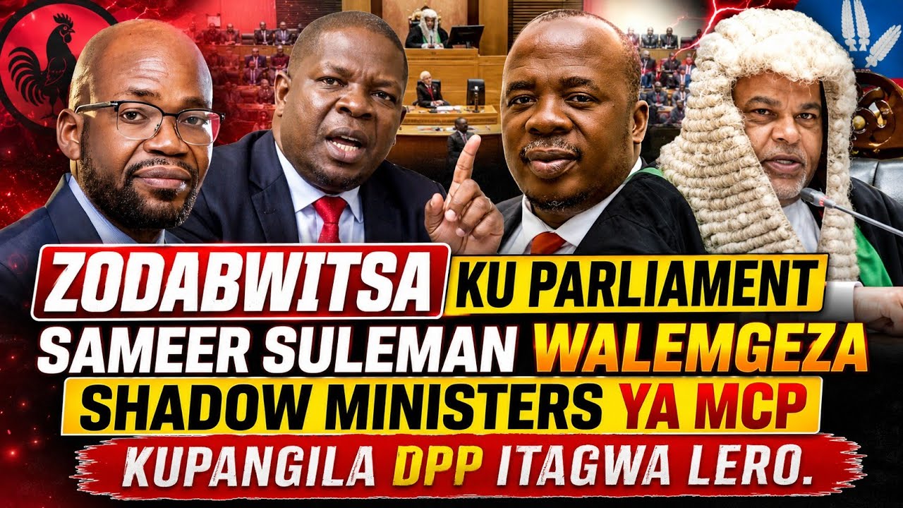 ZODABWITSA KU PARLIAMENT| SAMEER SULEMAN WALENGEZA SHADOW MINISTERS YA MCP KUPANGILA DPP ITAGWA LERO
