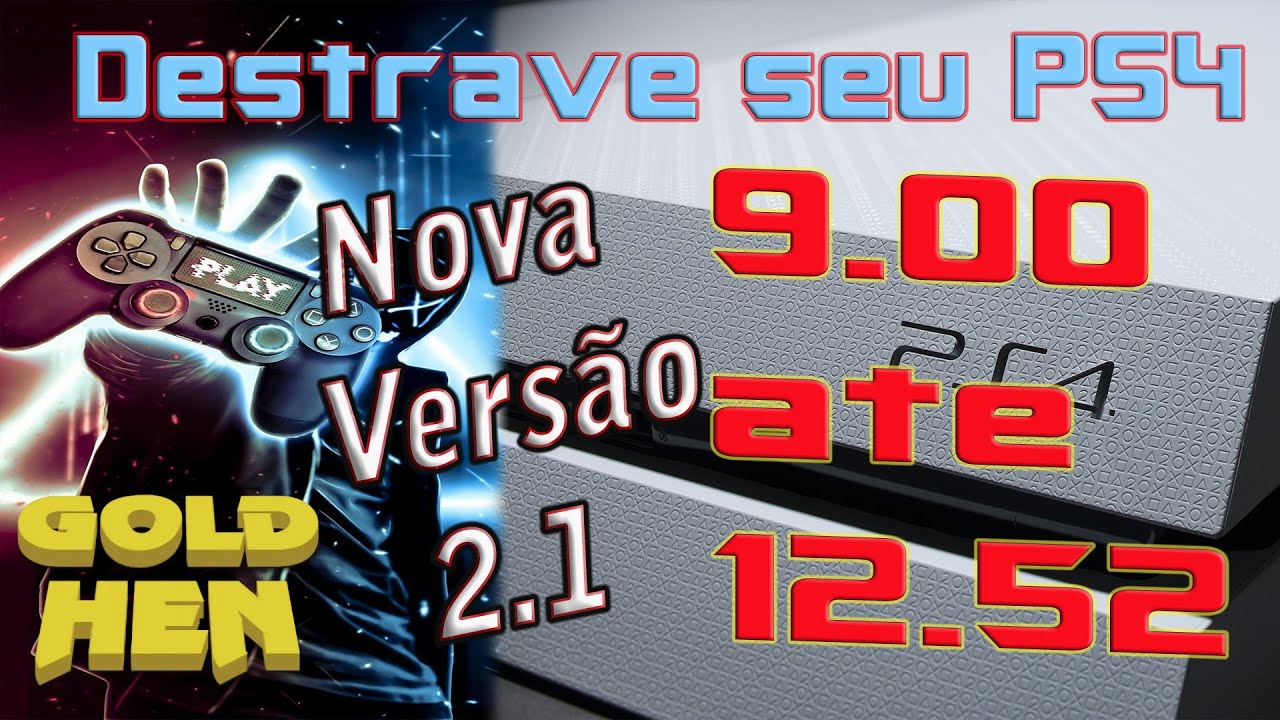 Nova versão BDJ 2.1+goldenHen Destrave  PS4 que esteja em 9.0 ate 12.52