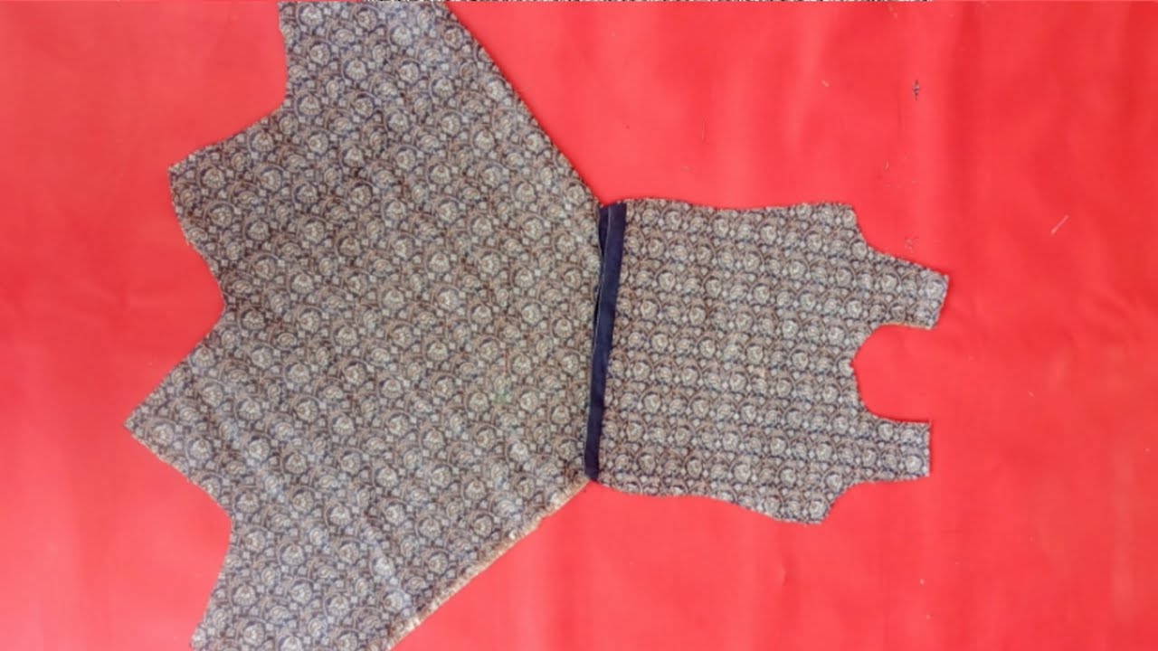 one piece umbrella cut baby frock cutting and stitching very simple