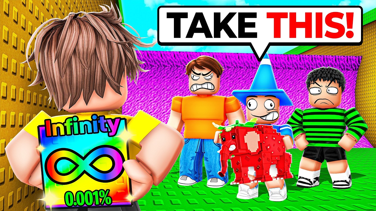 Pretending To Be a NOOB, Then Giving Away INFINITY BRAINROTS!
