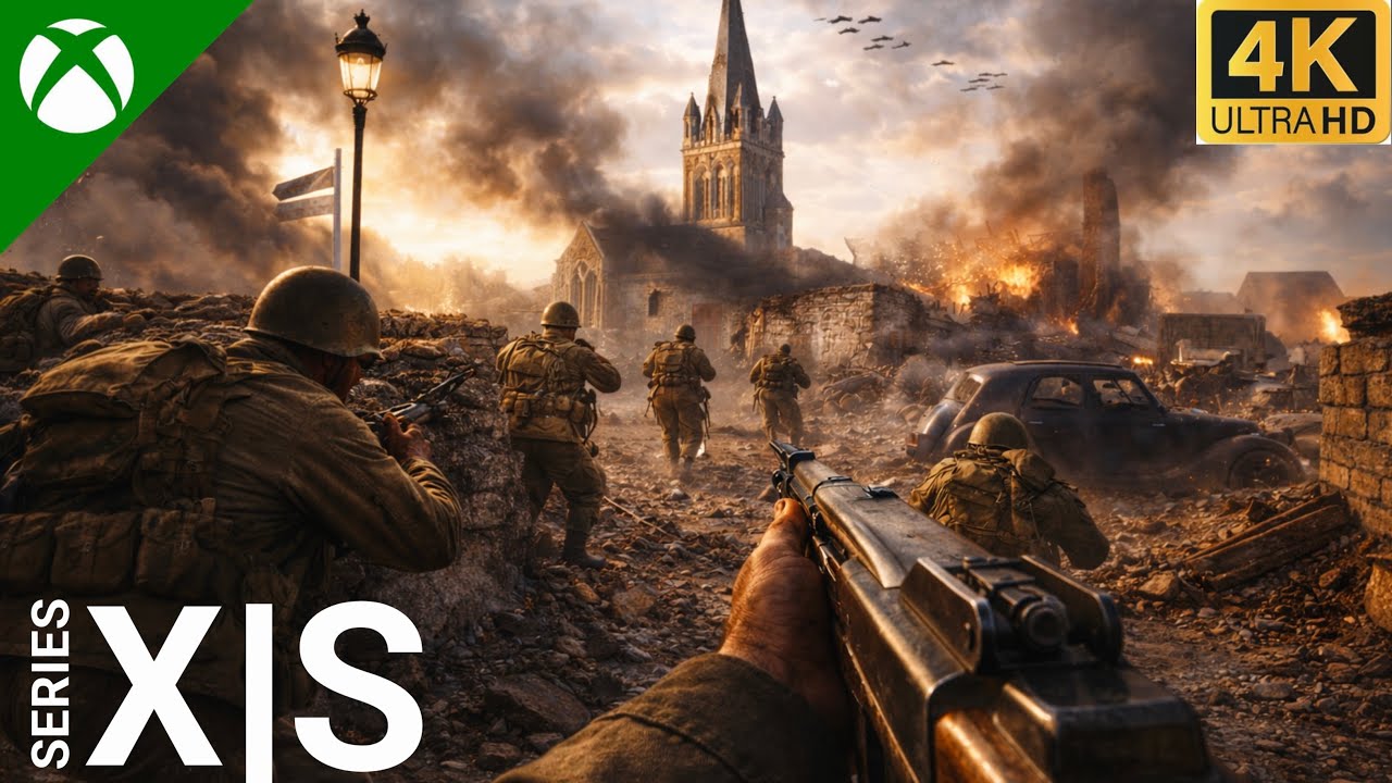 BATTLE OF MARIGNY (FRANCE) Looks Terrifying WW2 (XBOX) | Ultra Realistic Graphics [4K 60FPS HDR]