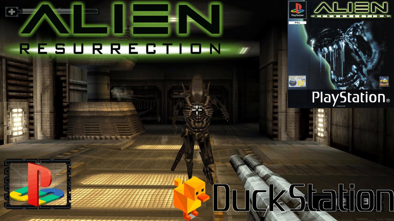 Alien Resurrection - DuckStation: mouse+keyboard, 60 fps widescreen 1080p - playing good PSX games 6