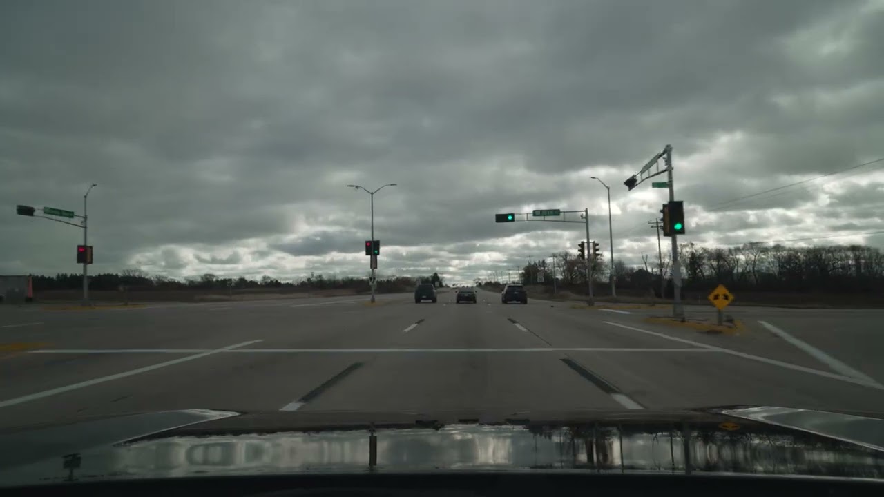 Racine to Kenosha 4K Wisconsin POV ASMR Drive (No Talk, No Music)