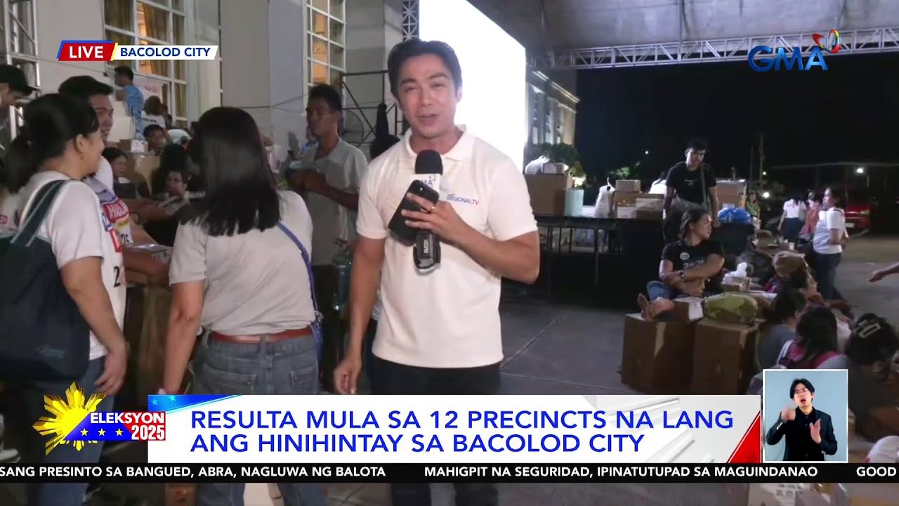 Resulta mula sa 12 precincts na lang ang hinihintay sa Bacolod City | Eleksyon 2025