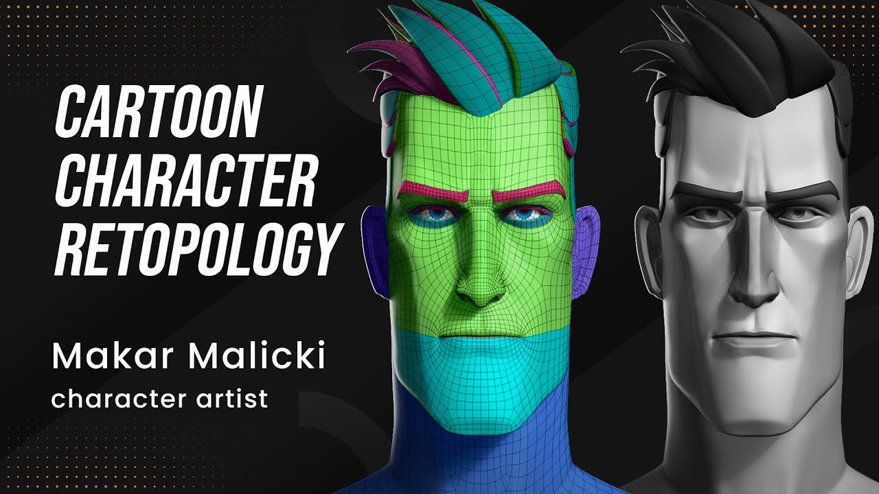 Cartoon character retopology in ZBRUSH and TOPOGUN