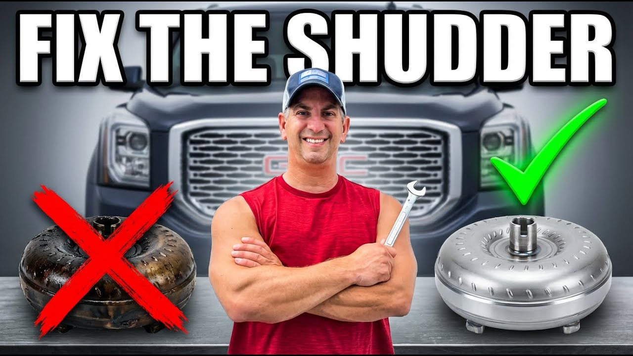 How To Replace 2014-2018 GMC Denali Transmission Torque Converter (DIY SHUTTER FIX!)