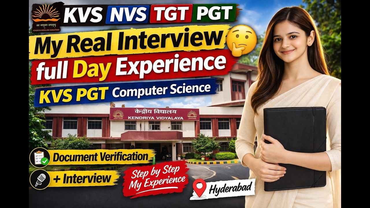 My Real KVS NVS PGT Interview Day 😱 From Document Verification to Final Interview Computer Science