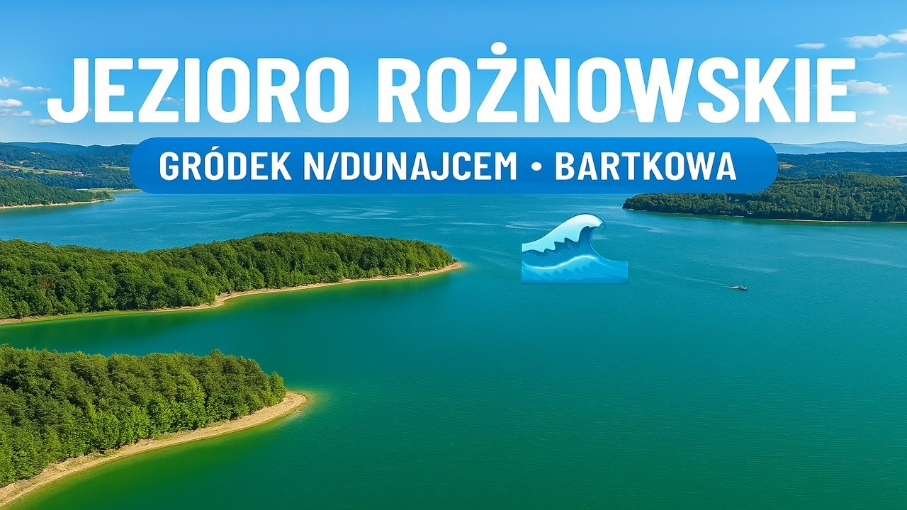 Jezioro Rożnowskie z lotu ptaka | Gródek nad Dunajcem & Bartkowa 4K | MisiekVlog Drone Tour 🇵🇱