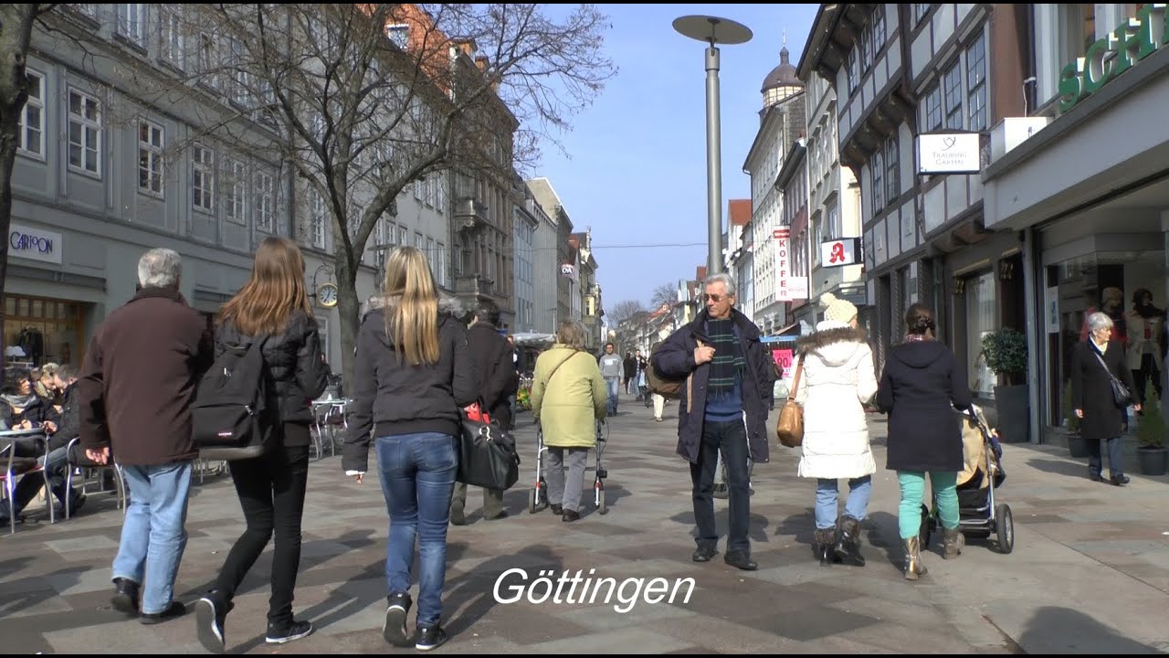 Fußgängerzone, Stadtbummel durch die Altstadt Göttingen am 7.3.2014 von tubehorst1