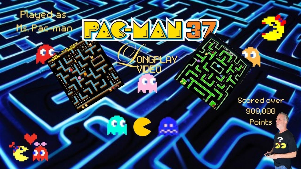 Pacman 37 Throttle Hack PC Longplay 500,000 points! 🕹️🕹️
