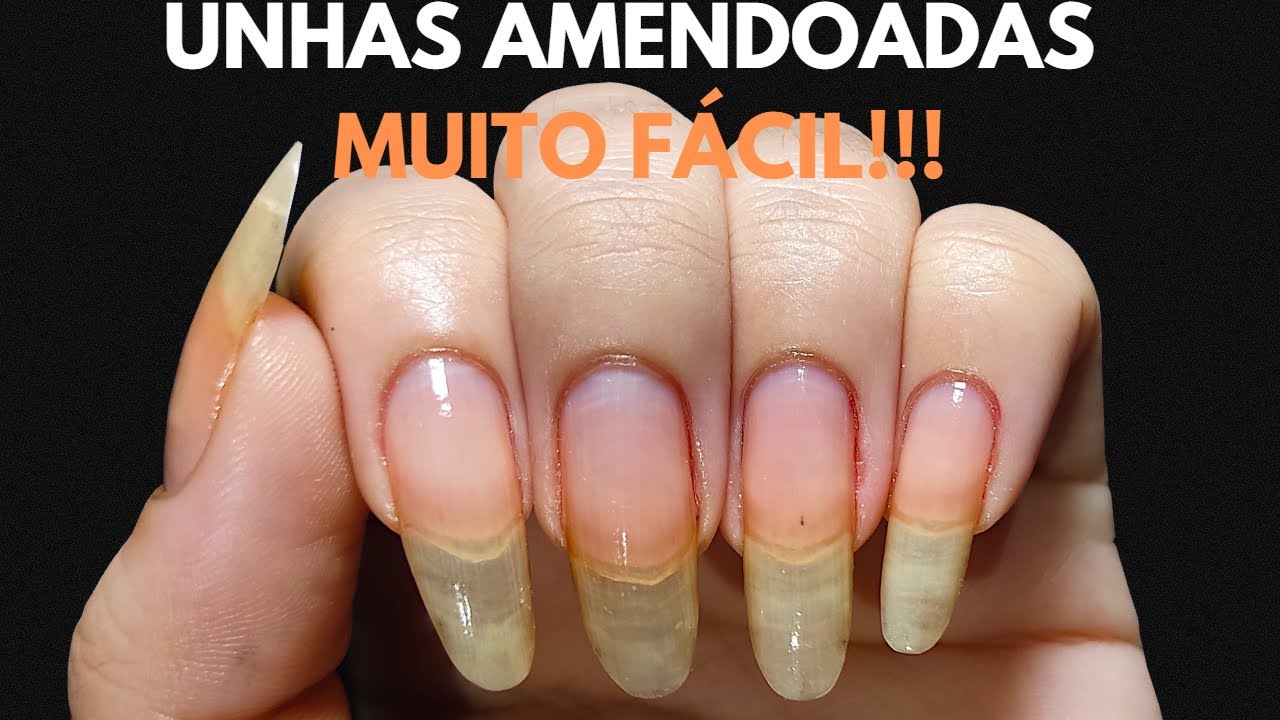 Como fazer UNHA AMENDOADA – Tutorial Fácil e Completo