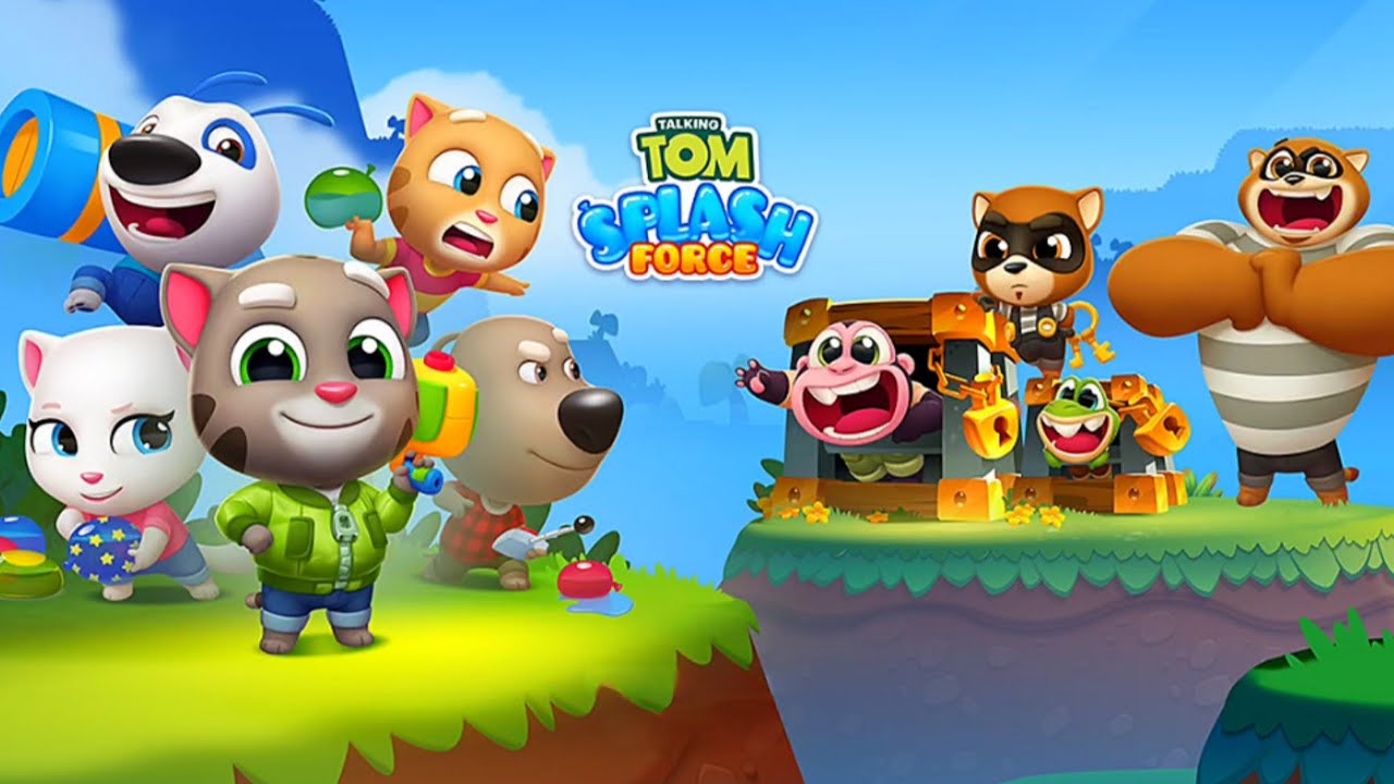 Talking Tom Splash Force Gameplay Walkthrough | Funny Water Battle with Tom & Friends | Mobile Game