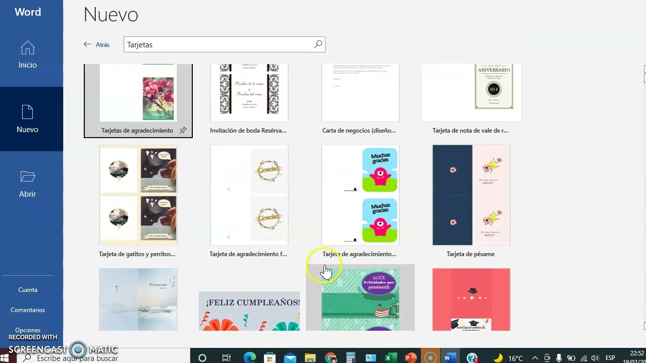 TARJETAS DE PRESENTACIÓN EN WORD