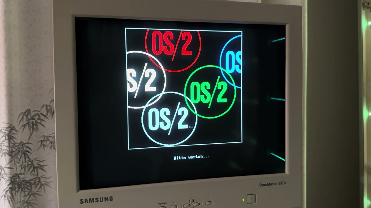 Screen recording of boot process of IBM PS/2 Model 57 into OS/2 2.11 and Win-OS/2 (Windows 3.1)