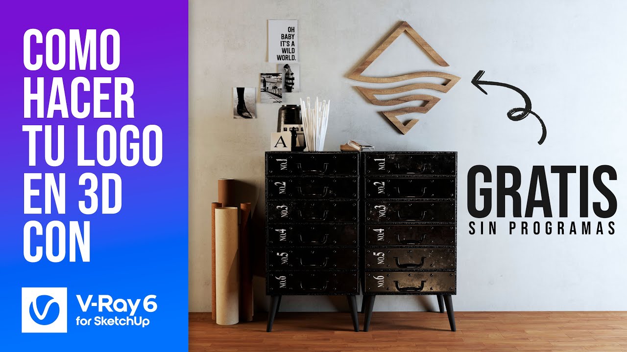 Cómo hacer un LOGOTIPO en 3D con SketchUp totalmente ✅ GRATIS