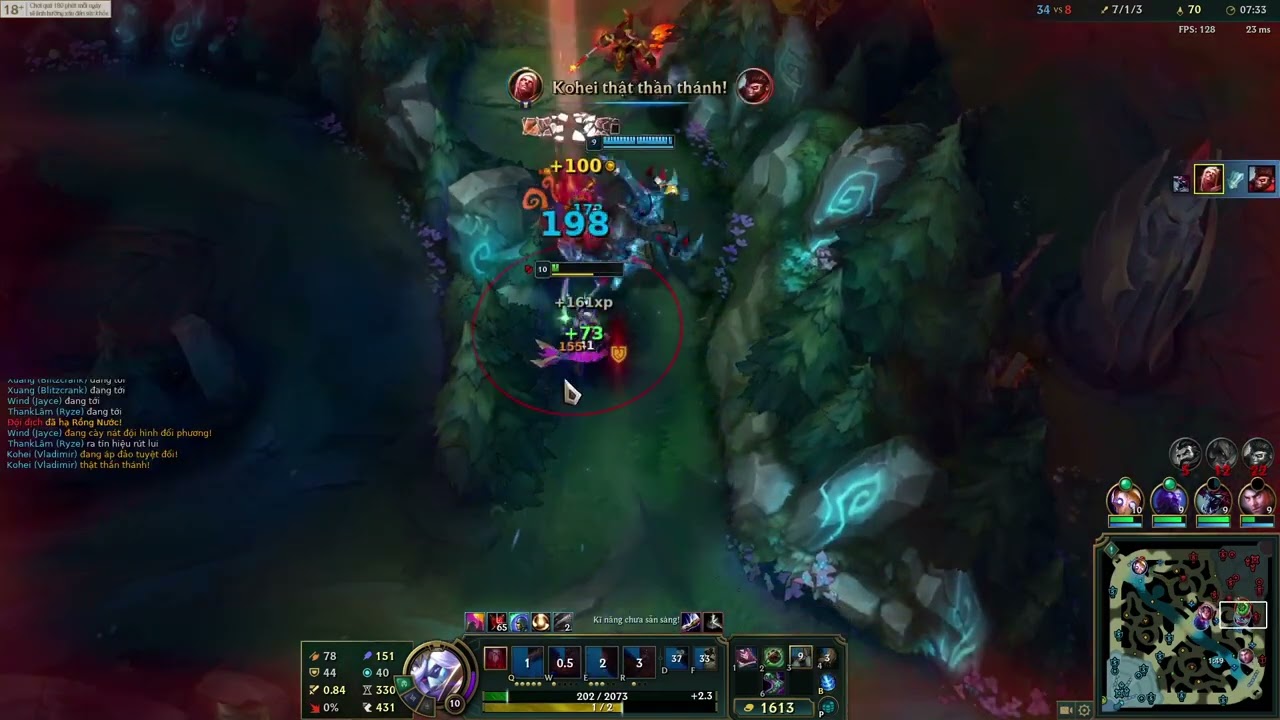 AR URF : Vladimir siêu hút máu KDA 11/5/8