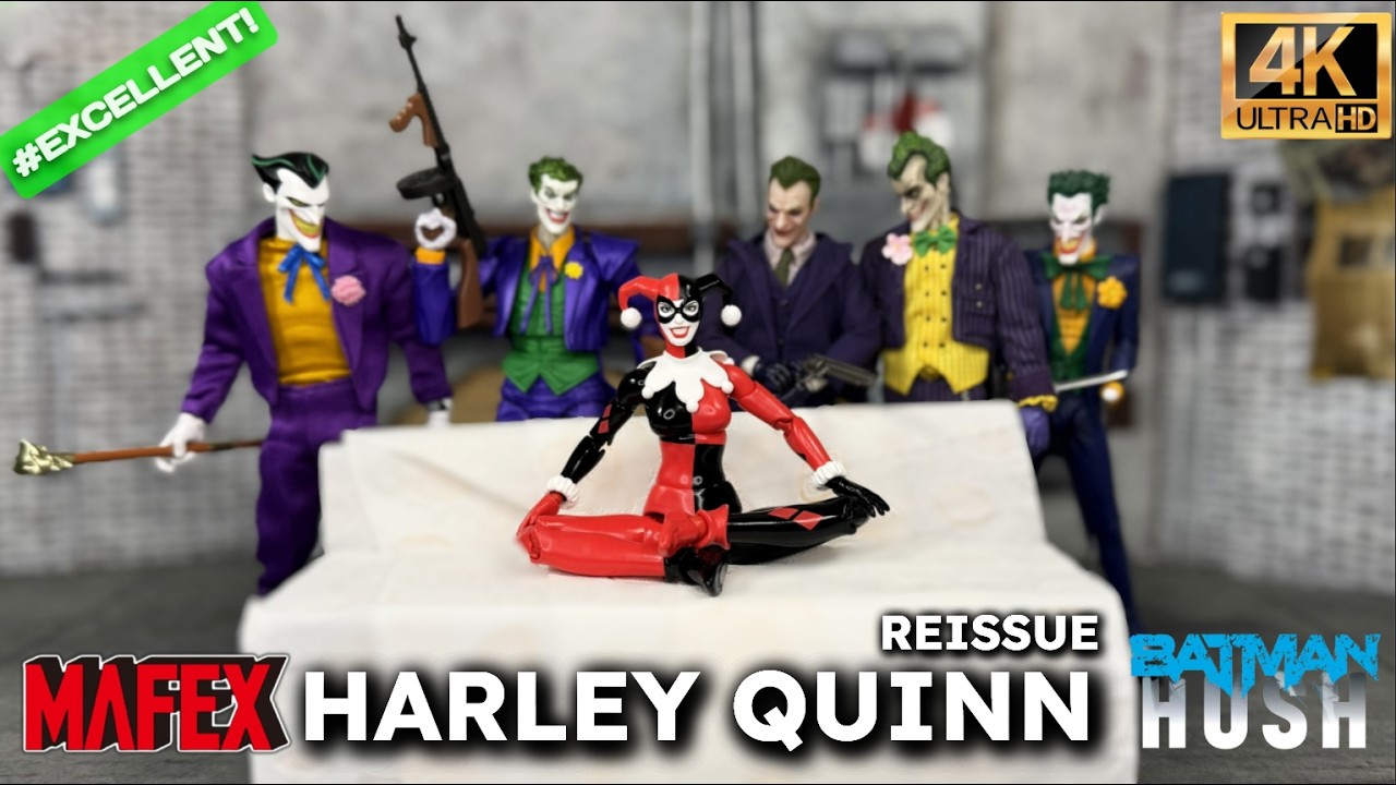 MAFEX Harley Quinn Batman Hush Ver Reissue 1/12 action figure Unboxing REVIEW #mafex #harleyquinn