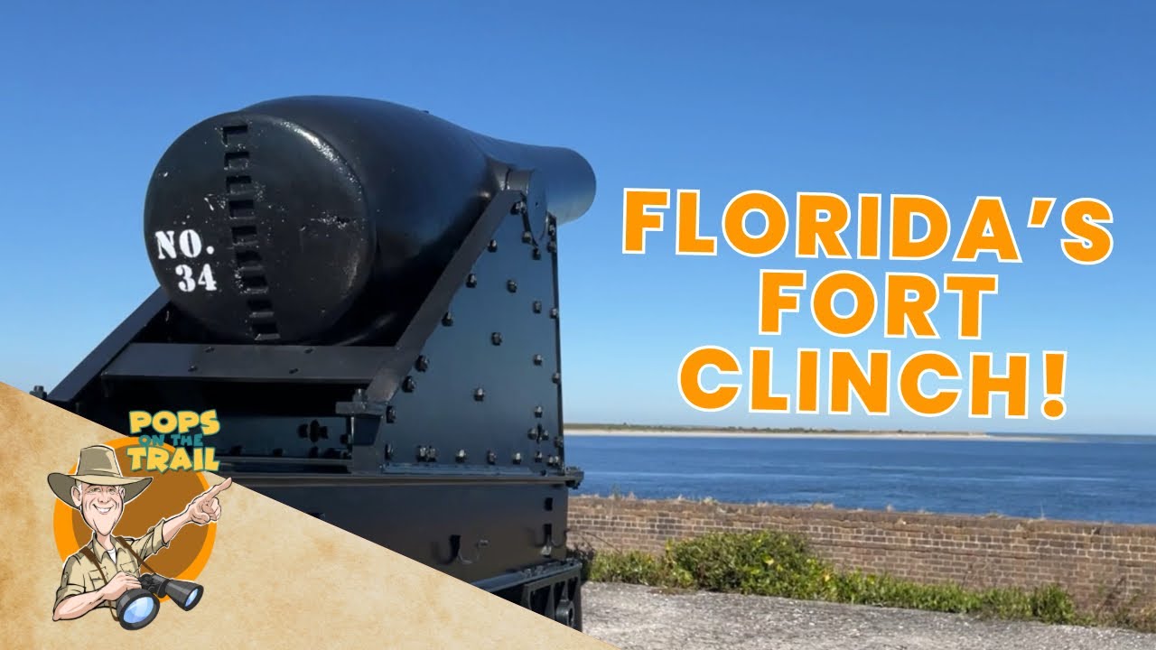 Pops on the Trail in Florida | Tour of Fort Clinch | Educational Video for Kids