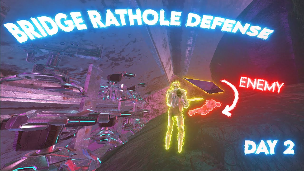 DEFENDING My OP Bridge Rathole As A Solo… Ark PVP