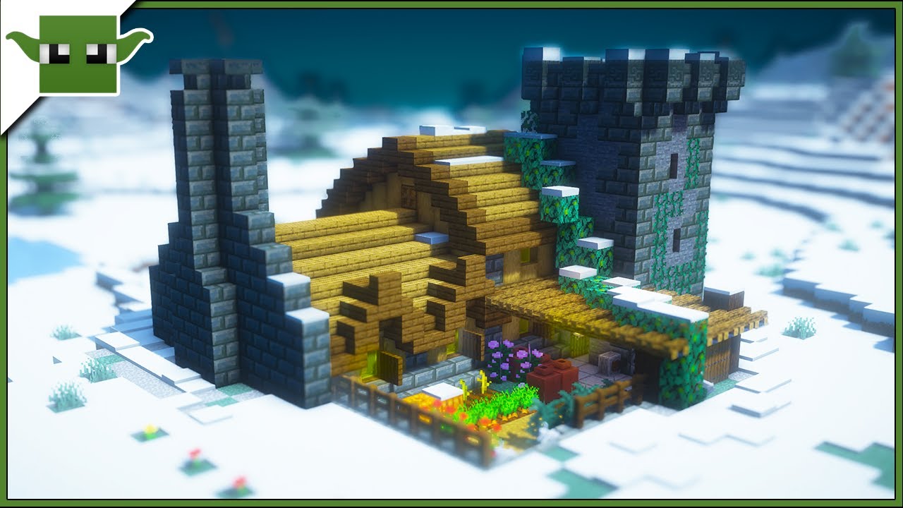 Minecraft - Lets Build a Cosy Winter Cabin