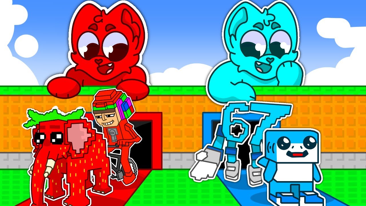 PIMPEK vs LUCZEK w UKRADNIJ BRAINROT 🩵❤️