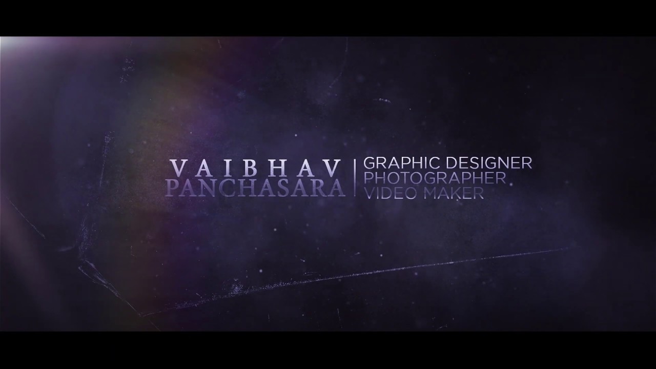 Photography Logo Intro | After Effect Video |