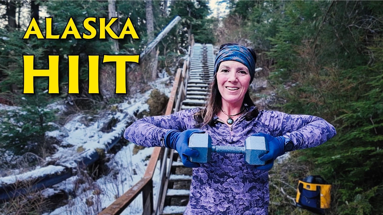 20 Minute Stair HIIT Workout in Alaska | Wild Body Strength + Cardio
