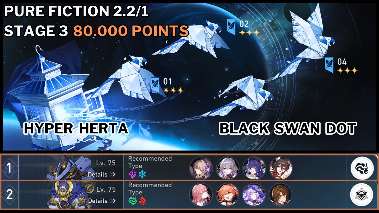 [NEW PF 2.2/1 Stage 3 First Clear] Hypercarry Herta & Black Swan DoT