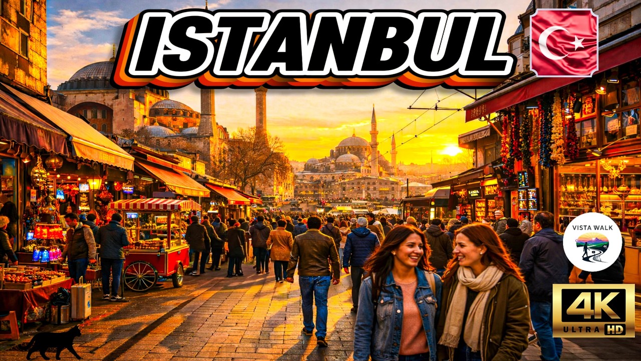 SUNNY WINTER WALK FROM HAGIA SOPHIA TO SIRKECI | DAILY LIFE IN ISTANBUL