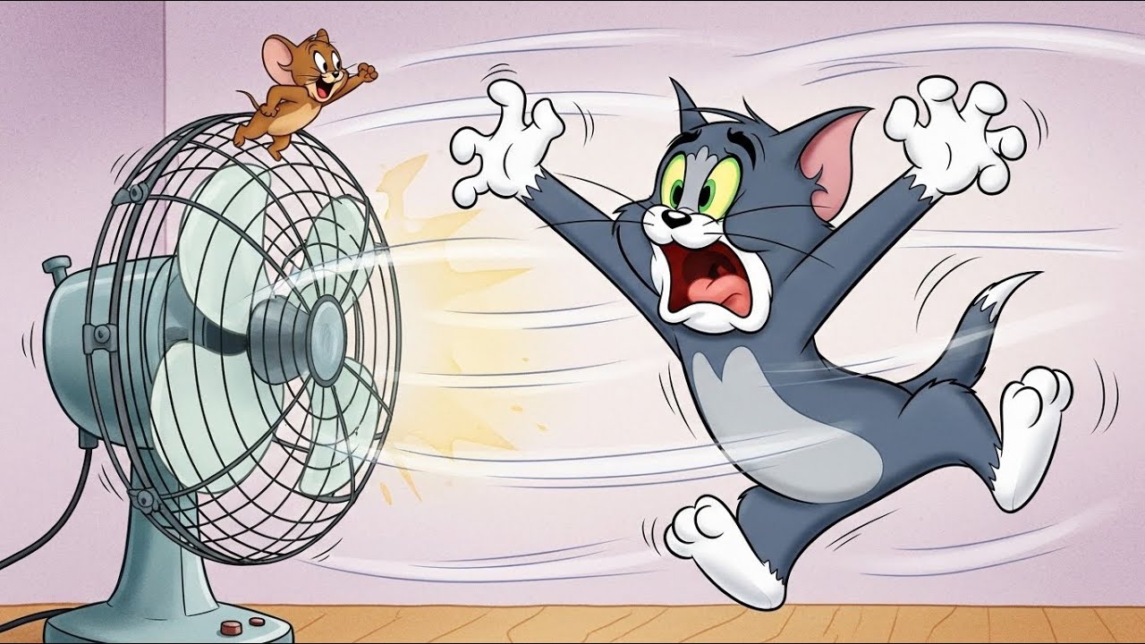 Jerry and the Electric Fan Fiasco😂
