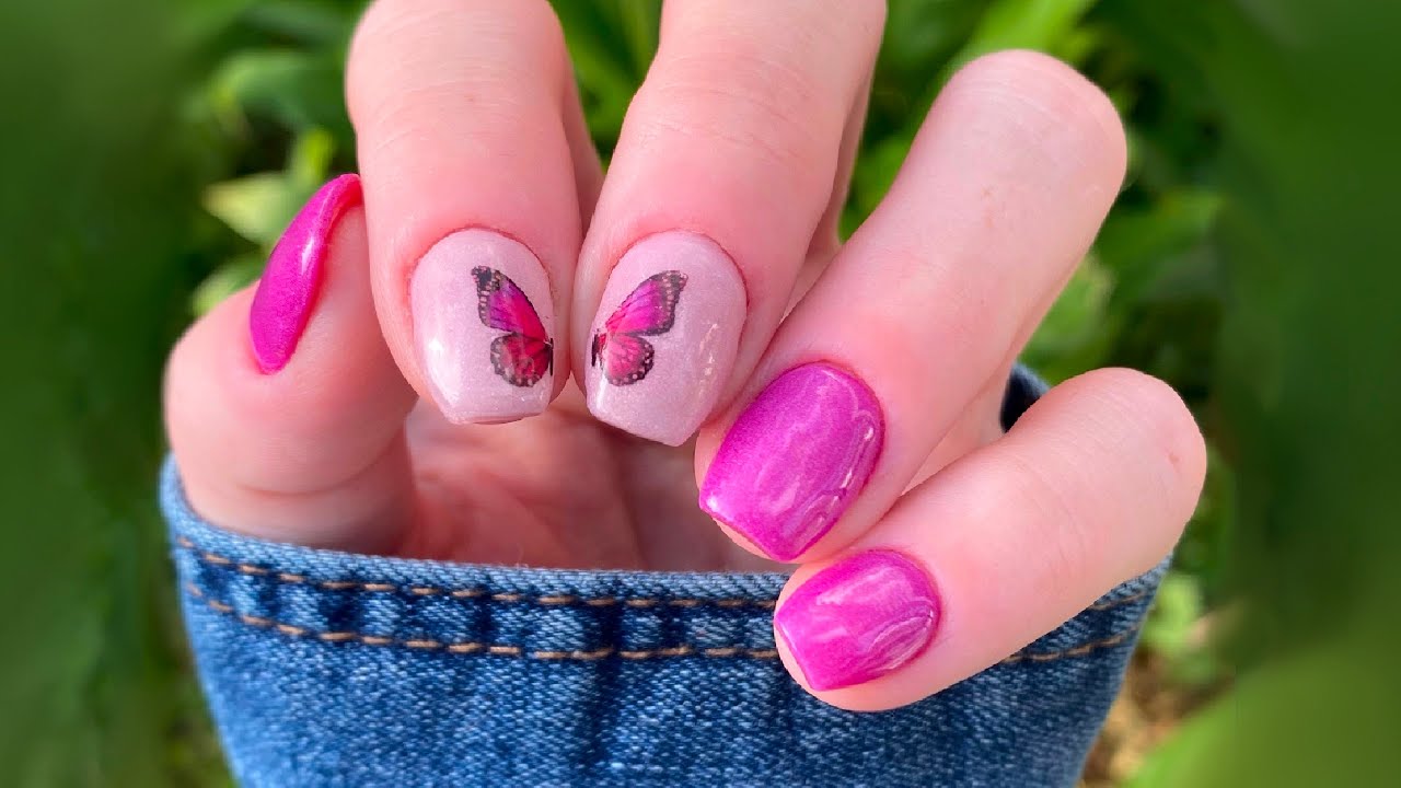 Water Decals | Using Waterslide Decals On Dip Powder | Poshy Nail Designs