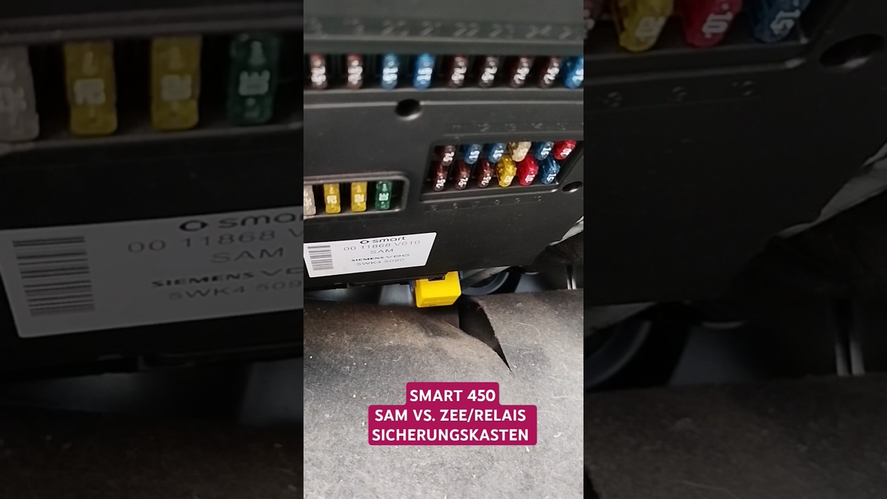 Smart 450 Sicherung Sicherungskasten / Starter geht nicht - Ursachen  Teil 1