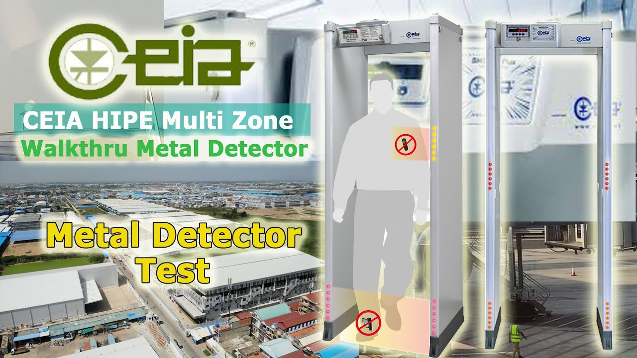 CEIA HIPE Multi Zone, Walkthru Metal Detector | Metal Demonstration for Medium Security Detection