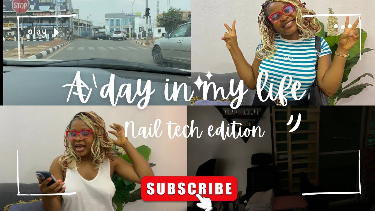 A Day In My Life As A Beginner Nail tech #adayinmylife 
