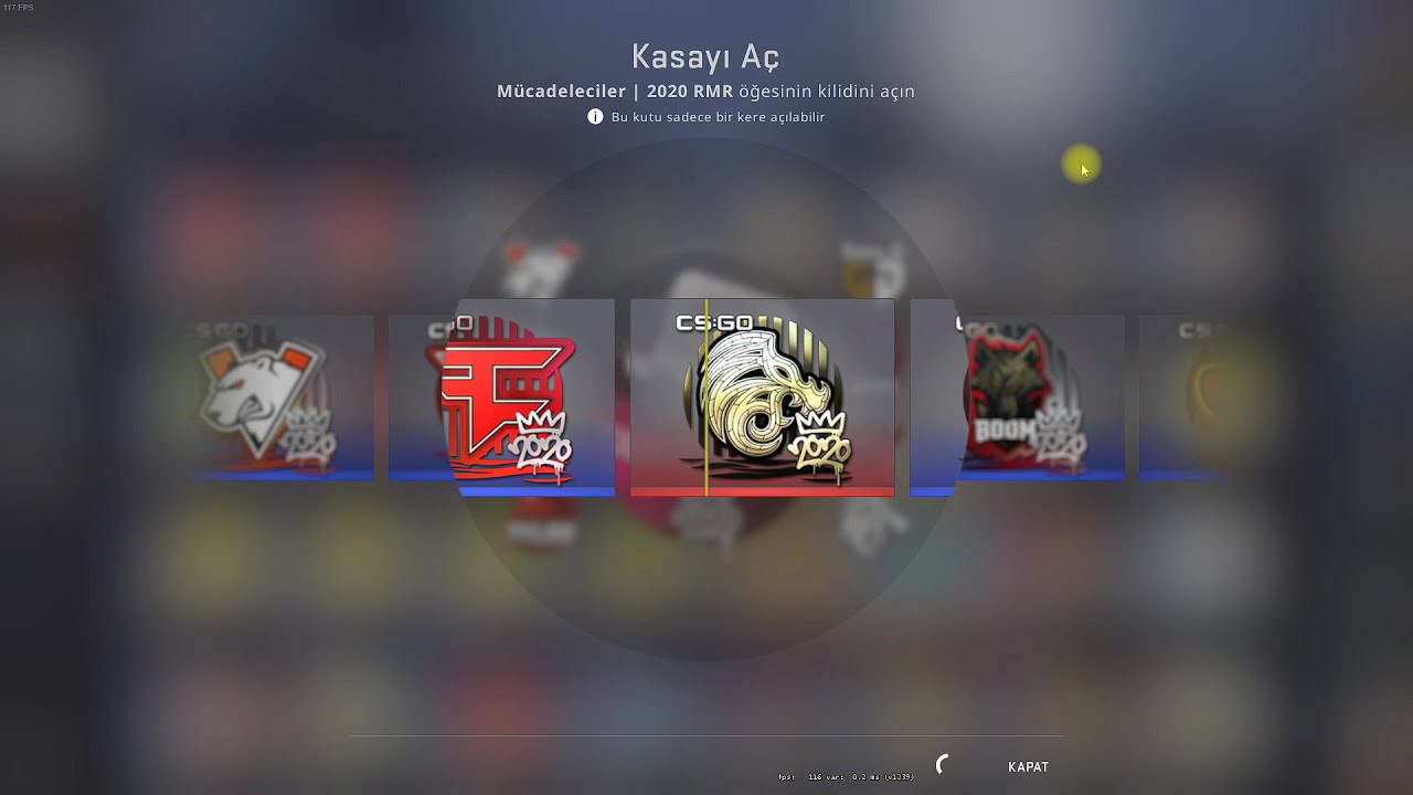 CSGO 2020 RMR CAPSULE OPENING 60X (KAPSÜLDEN ALTIN ÇIKTI ) 1 GOLD