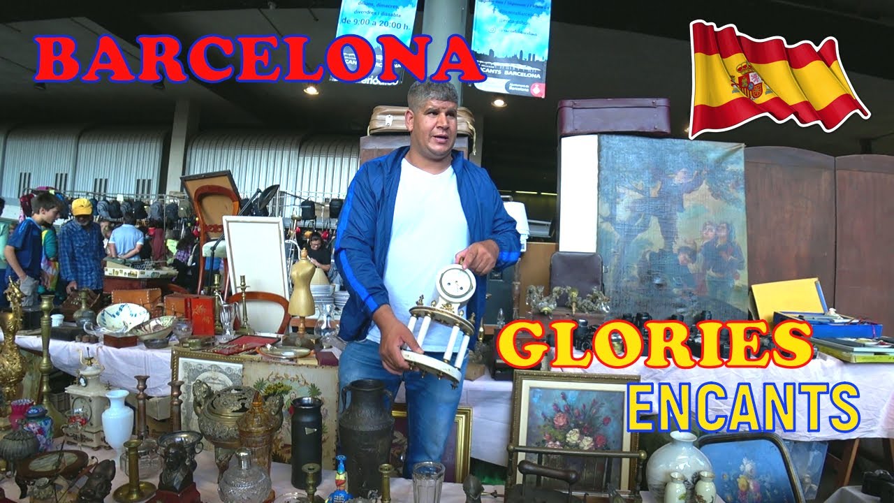 The Famous Antiques market in Barcelona.Spain.