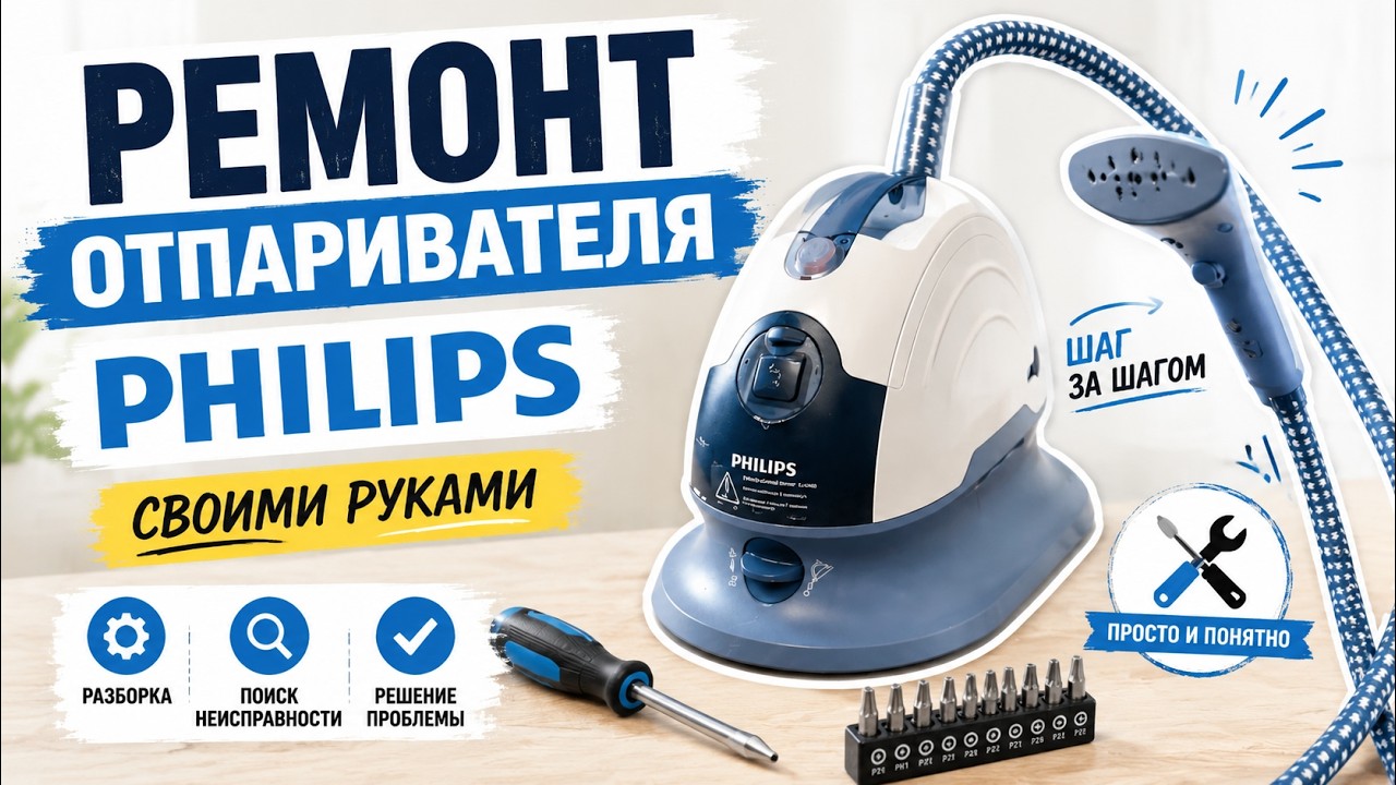 Ремонт отпаривателя Philips своими руками. Пошаговая инструкция