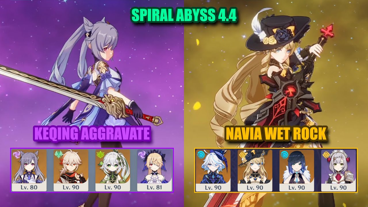 Keqing Nahida Quicken & Navia Noelle Wet Rock | Spiral Abyss 4.4 | Genshin Impact