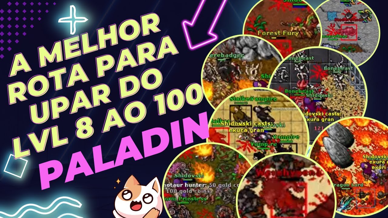 TIBIA: HUNT RP DO LVL 8 AO LVL 100 💪 🏹