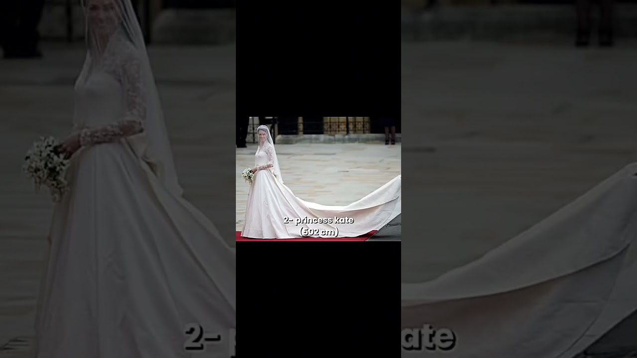 Top 3 longest royal wedding veils! #fyp #shorts