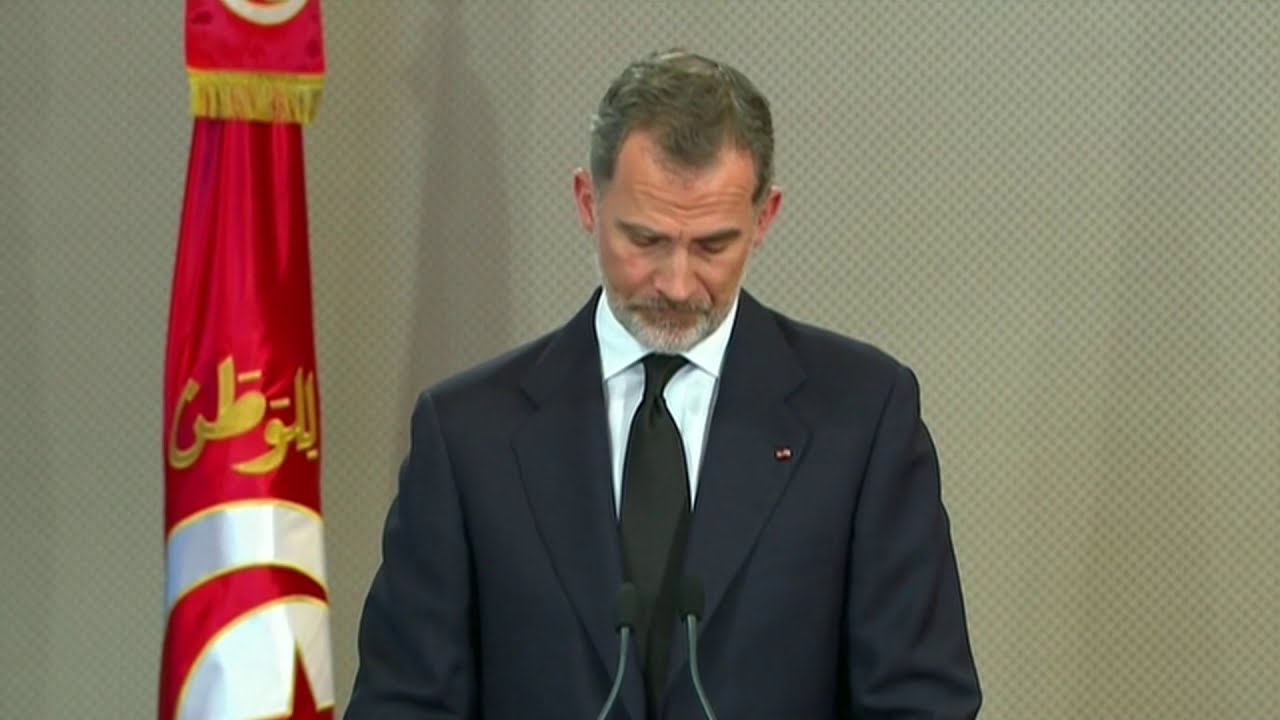 S.M. el Rey asiste al funeral de Essebsi, padre de la democracia en Túnez