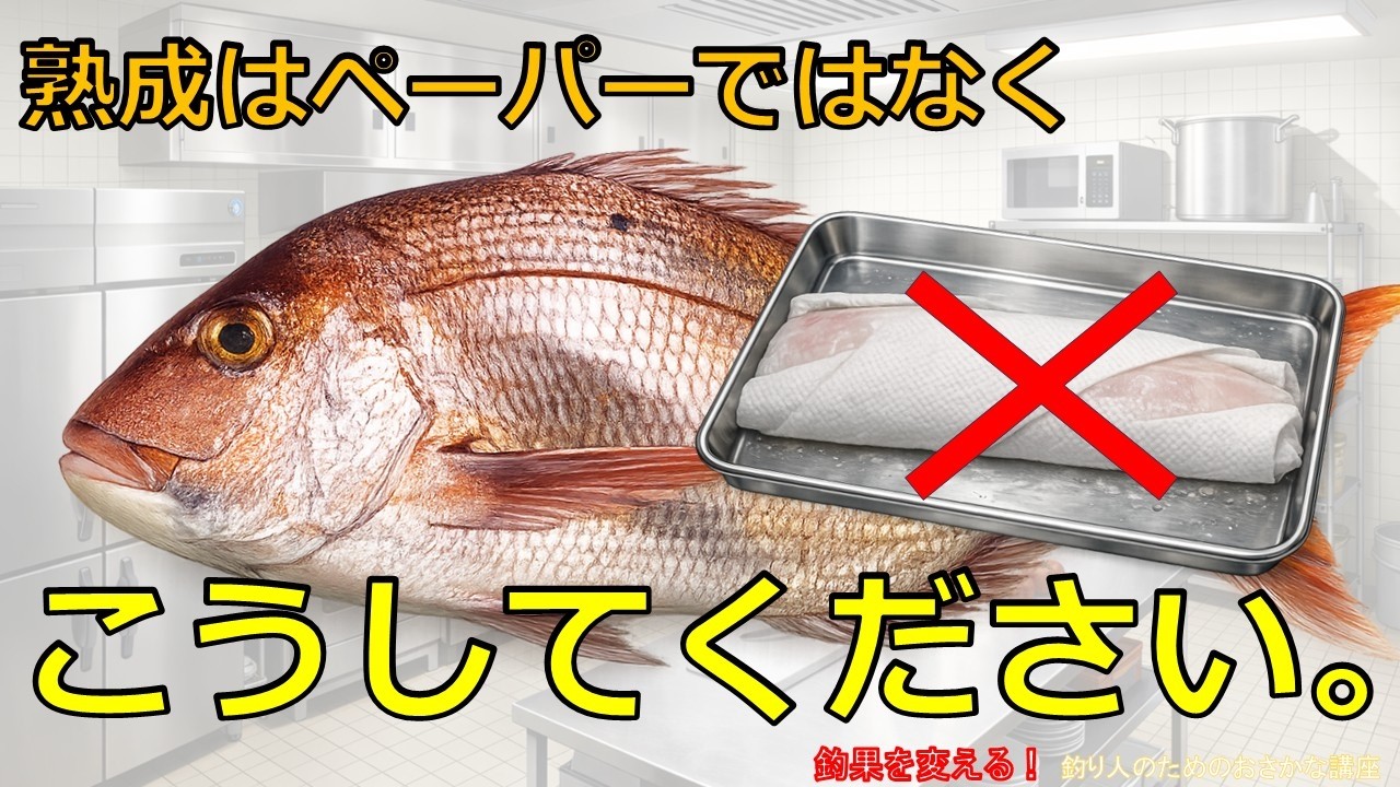 ペーパー巻き熟成、逆効果かも。魚の保存を科学で解説