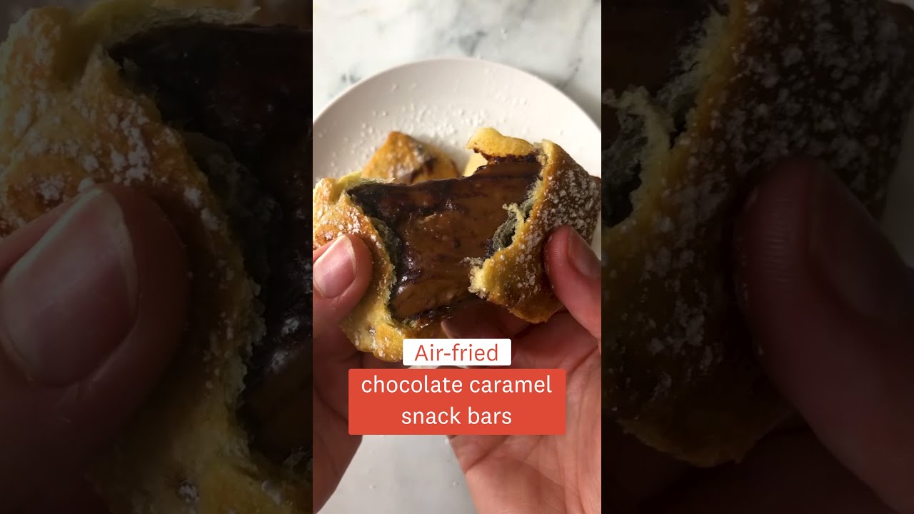 Air-fried Chocolate Caramel Snack Bars