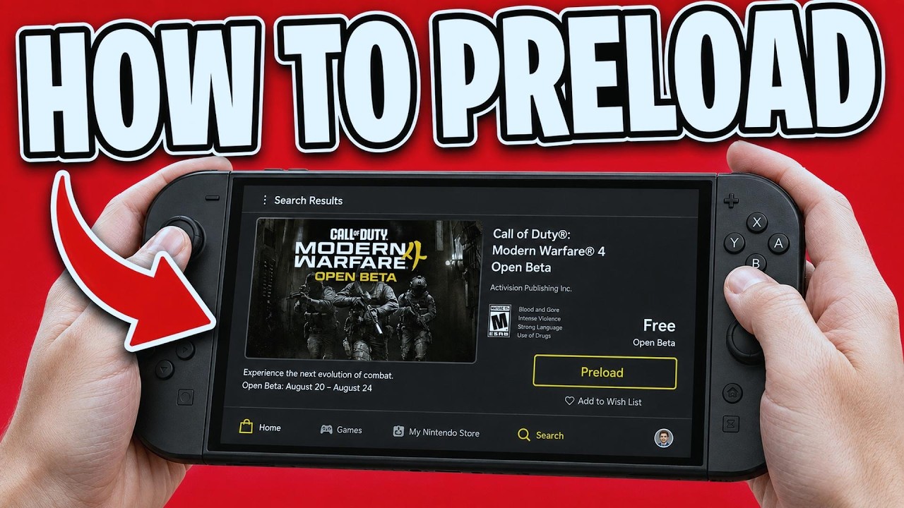 How To Preload Call of Duty Modern Warfare 4 Open Beta On Nintendo Switch 2 - Full Guide