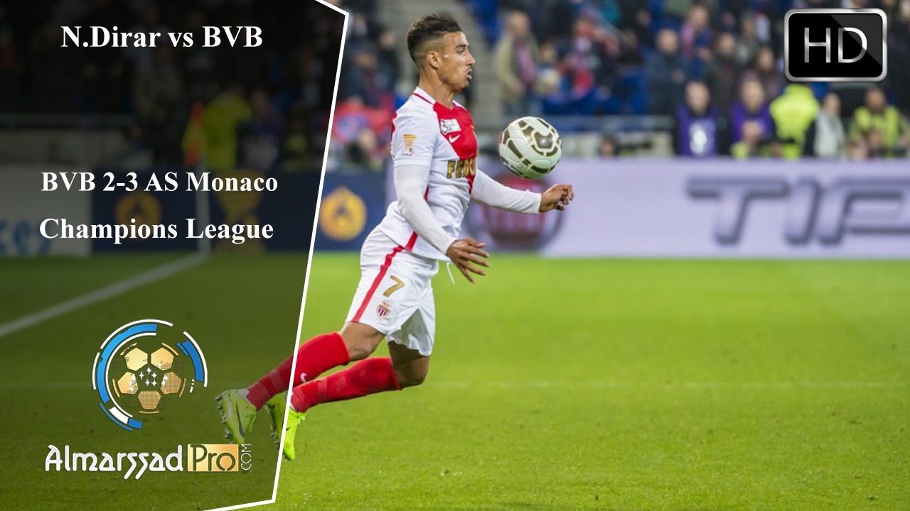 Nabil Dirar vs Borussia Dortmund / 12.04.2017 HD  تحركات نبيل درار أمام بروسيا دورتموند